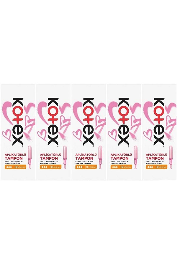 Kotex-Applicator Tampon Normal Set of 40 (5Pk*8) 1