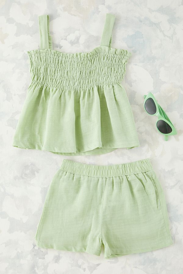TRENDYOLKIDS-Mint Color Plain Knitted Set - Bottom-Top Set Tkdss25Au00063 1