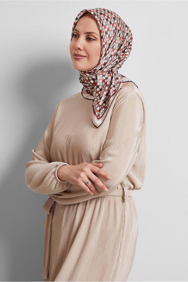 Alvina-Alvi̇na Patterned Scarf 8524 1