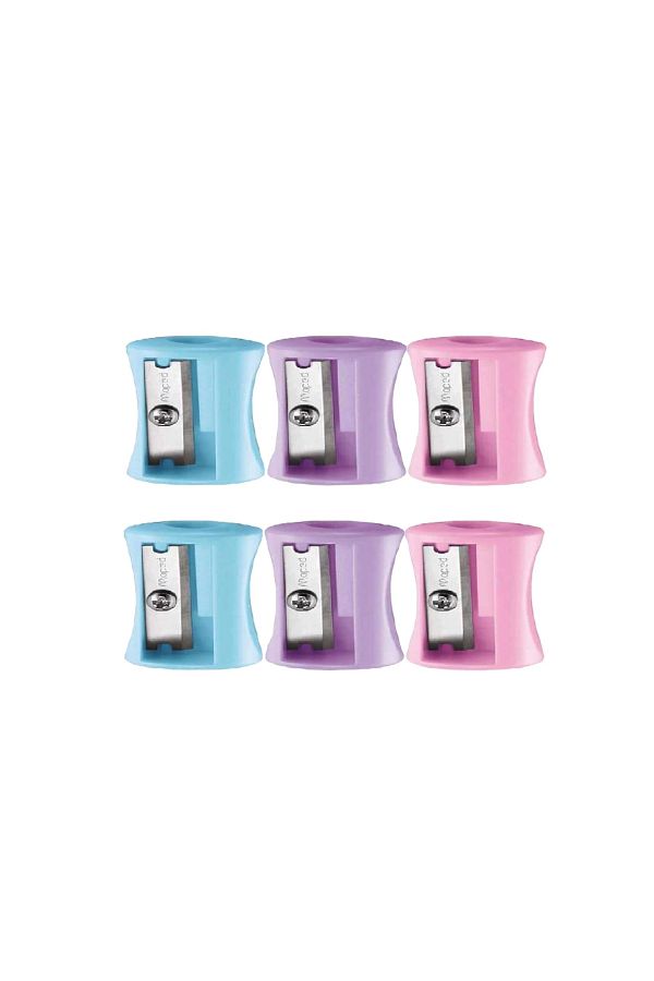 Maped-Vivo Pastel Single Hole Pencil Sharpener - 6 Pieces 1