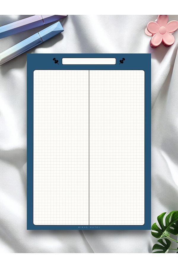 Mirya Notes-A4 Pushpin Patterned - Notepad Memo Pad (quaret) 1