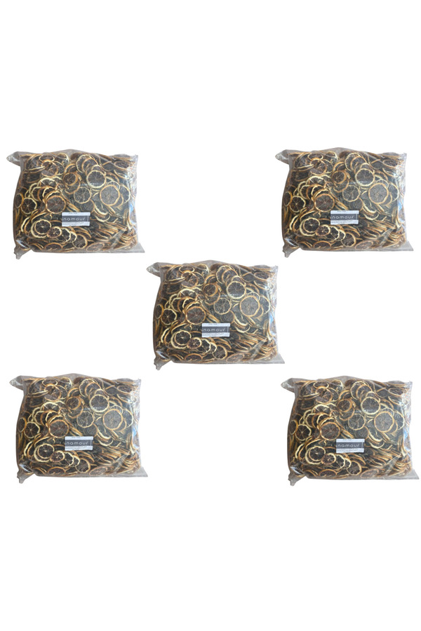 Anamour Natural-1kg of Dried Lemon Peel, Sugar-Free Orange Chips and Dried Fruit Crisps (5 Pieces) 1