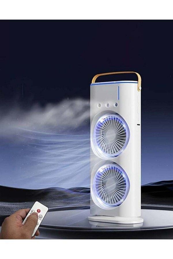 Cady One-Rechargeable portable air cooler mist fan with LED light and multiple convenient speeds 1