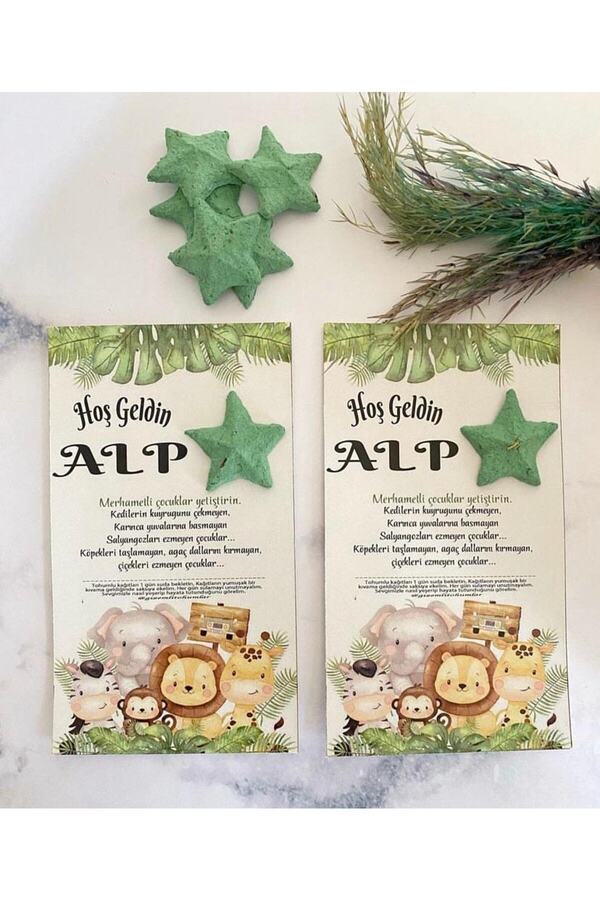 gizemli tohumlar Tohumlu Kart 50 Adet Doğum Günü