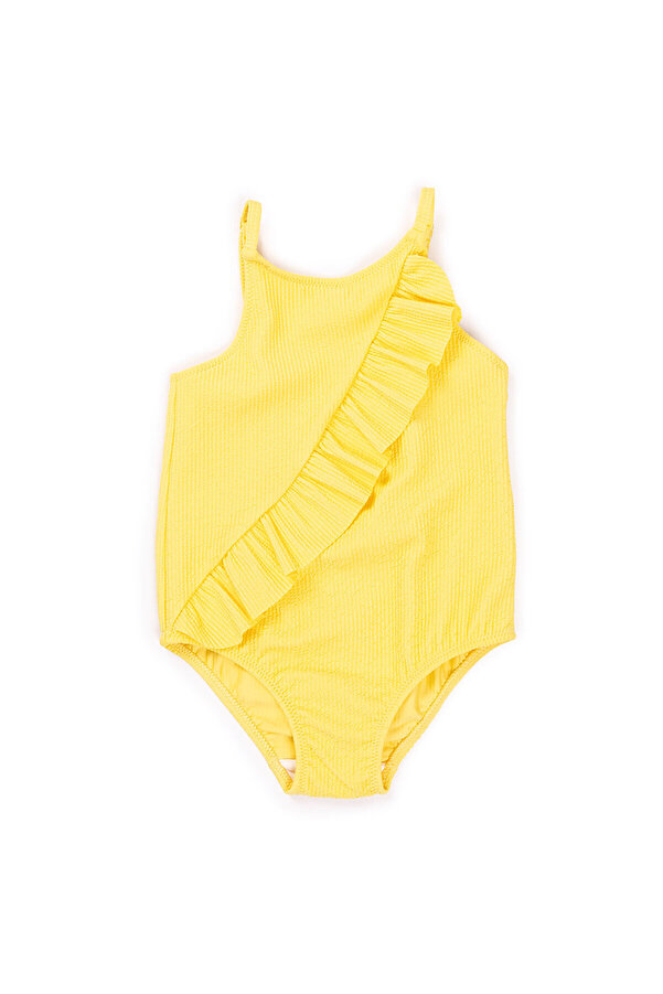 ebebek Hello Baby HelloBaby Dokulu Kumaş Fırfırlı Kız Mayo Kız Bebek