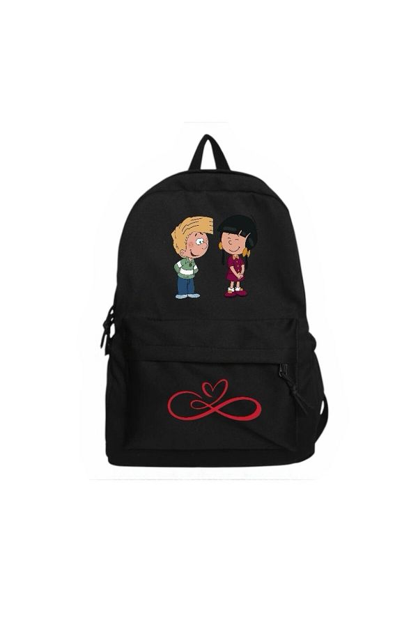 weywot-Cedric and Chen Vector Love Couple Printed School, Classroom, Course Backpack 1