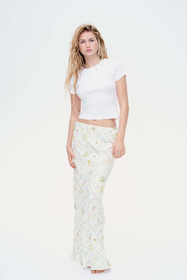 H&M-Drawstring maxi skirt 1