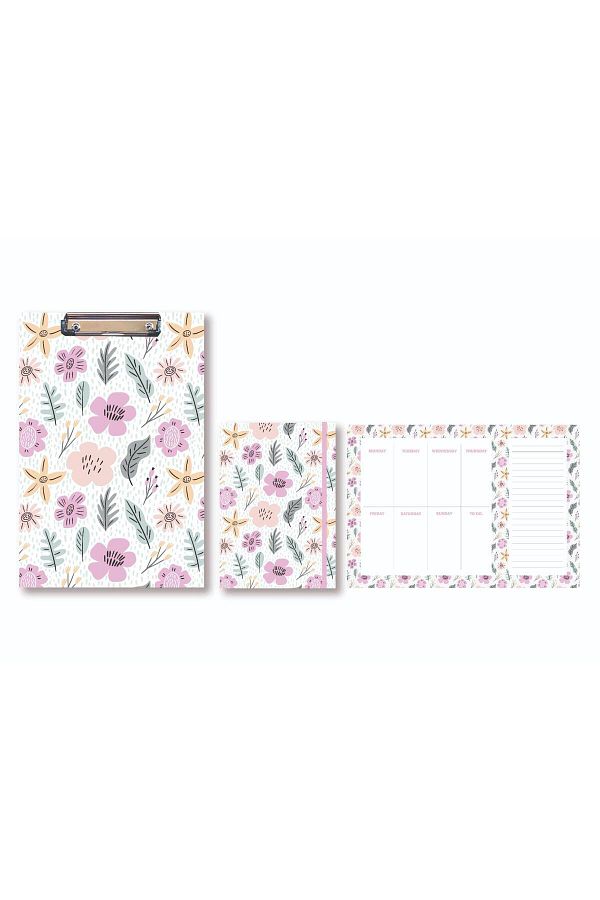 Adalinhome-Atakids Lizy Secretarial File, Notebook and Weekly Planner Set of 3 1