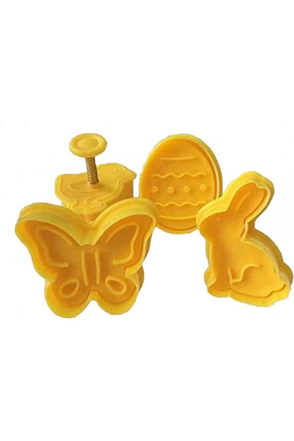 Ding Yongliang-Set 4 forme pentru prajituri de Paste Ding Yongliang, plastic, galben 1