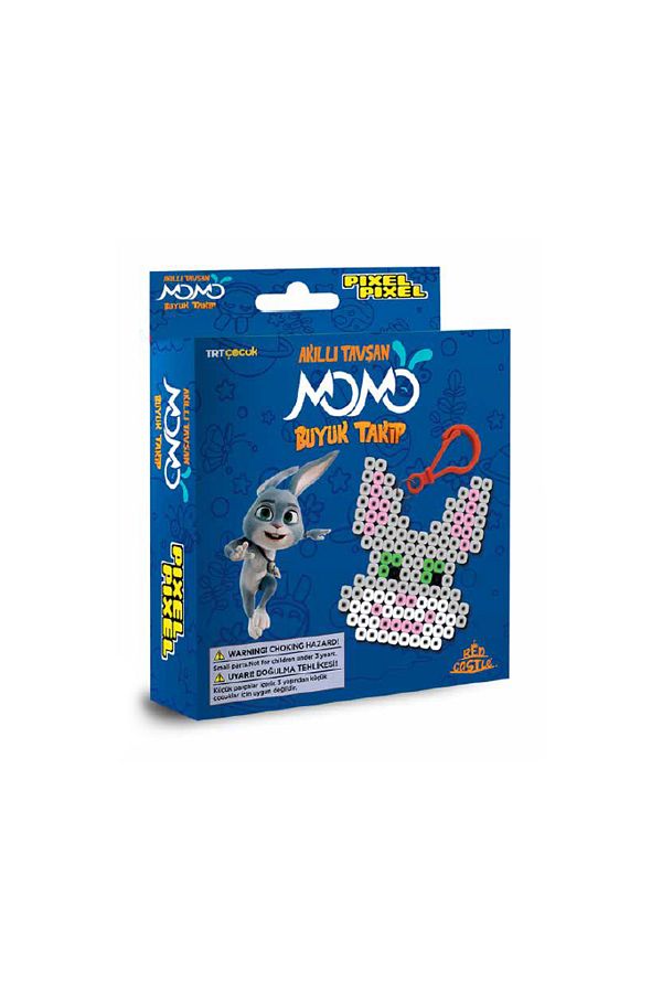 Pixel Pixel-Smart Rabbit Momo Iron-On Midi Bead Keychain Activity Set - Mb14 1