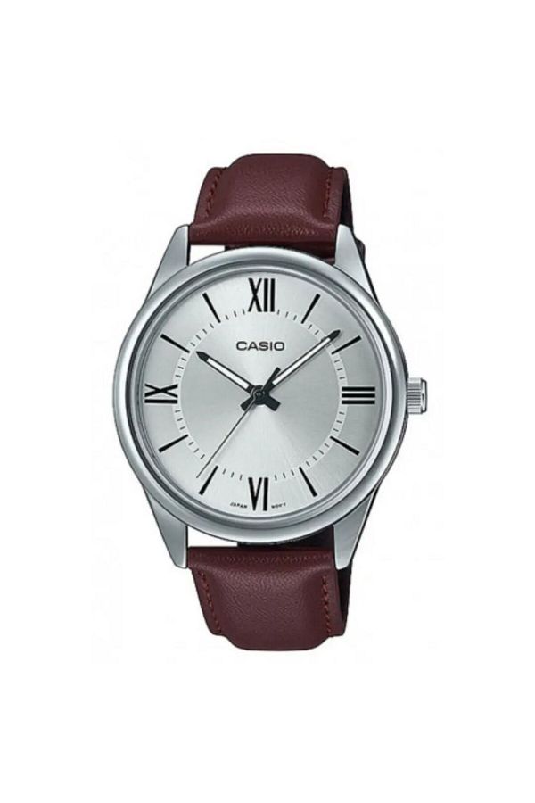 Casio-Casio Men's Analog Leather Watch MTP-V005L-7B5UDF 1