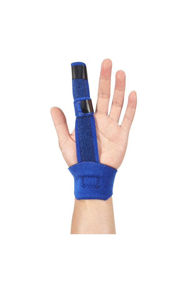 Choice-Blue 1Pc Adjustable Finger Brace Trigger Finger Splint Straighten Broken Bent Fingers Thumbs Mallet 1