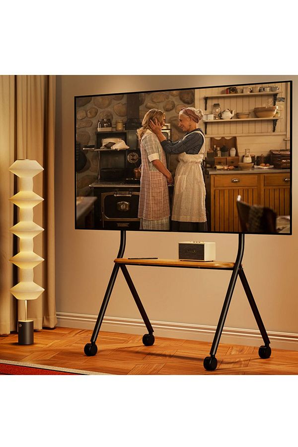 FlashHawk-حامل تلفزيون متحرك، حامل تلفزيون متحرك على الأرض لشاشات LED LCD OLED مقاس 32 إلى 75 بوصة 1