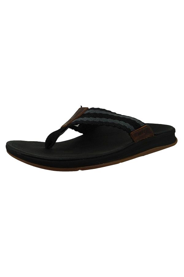 Reef-Herren Zehentrenner Sandalen Ortho Woven CI2765 Schwarz Black Textil 1