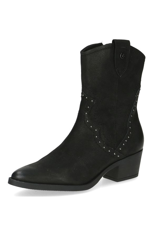Caprice-Damen Elegante Stiefelette Western 9-25315-43 Schwarz 008 Black Nubuc Leder Mit Cap Airmotion 1
