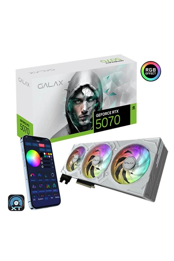 GALAX-بطاقة رسومات RTX 5070 EX Gamer بنقرة واحدة OC سعة 12 جيجابايت GDDR7 192 بت DLSS 4 1