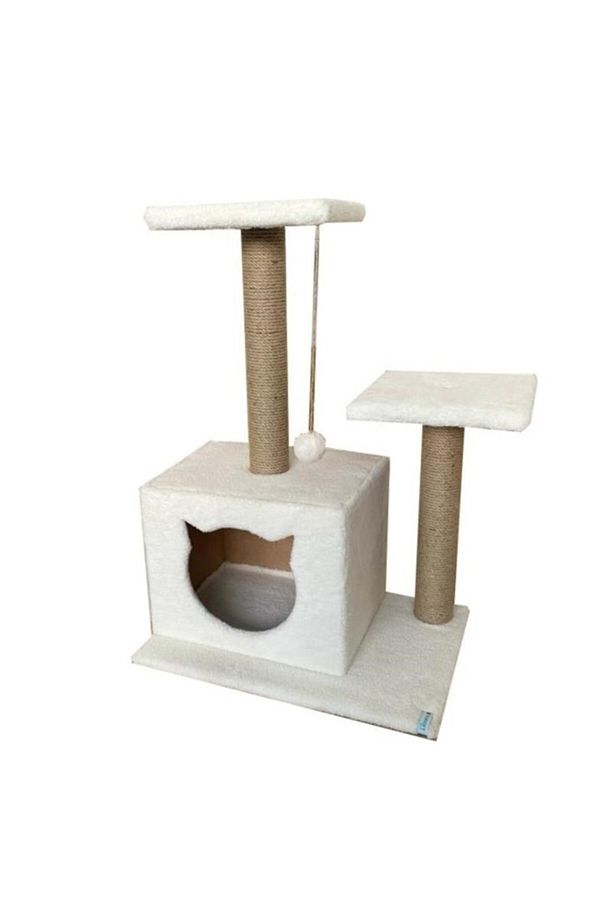 Reyo-White Pet Step Scratch Cat Scratch (Cat Display) 1