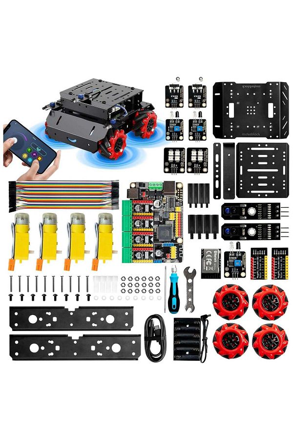 MakeBlock-mBot Mega Robot Kit with Mecanum Wheels, Programmable Robotics Kit Compatible with Arduino 1