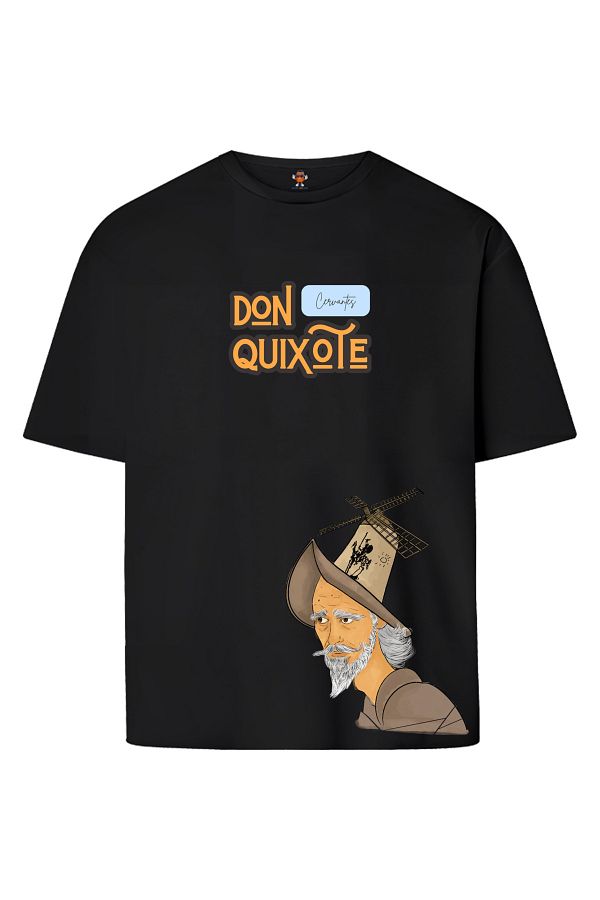 BookOrBook-CervanTes Don QuixoTe Unisex Cross T-shirt - Double Yarn, 100% CoTTon, ComforTable FiT 1