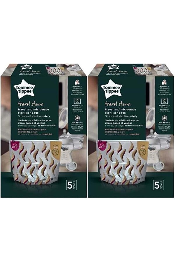 Tommee Tippee Seyahat ve Mikrodalga Sterilizatör Torbası (2 Li Set)