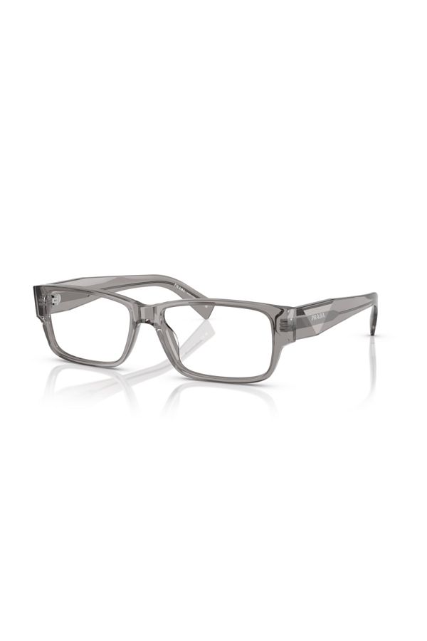 Prada-Man Rectangle Eyeglasses- Pr B09v - Lense Size:55mm - Transparent Grey 1