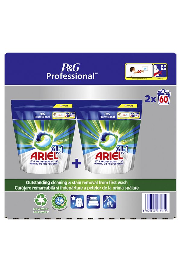 Ariel-Pachet economic 120 capsule detergent capsule Ariel Professional All in 1 PODS Regular, 120 spalari 1