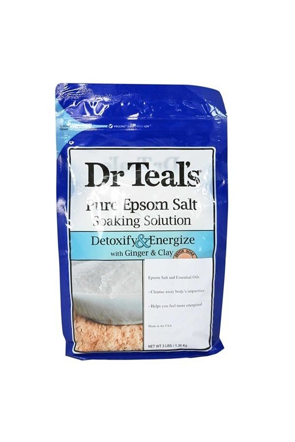 Dr Teals-Dr Teal's Pure Epsom Salt Soaking Solution To Detoxify And Energize With Ginger And Clay, 1.36 Kg 1