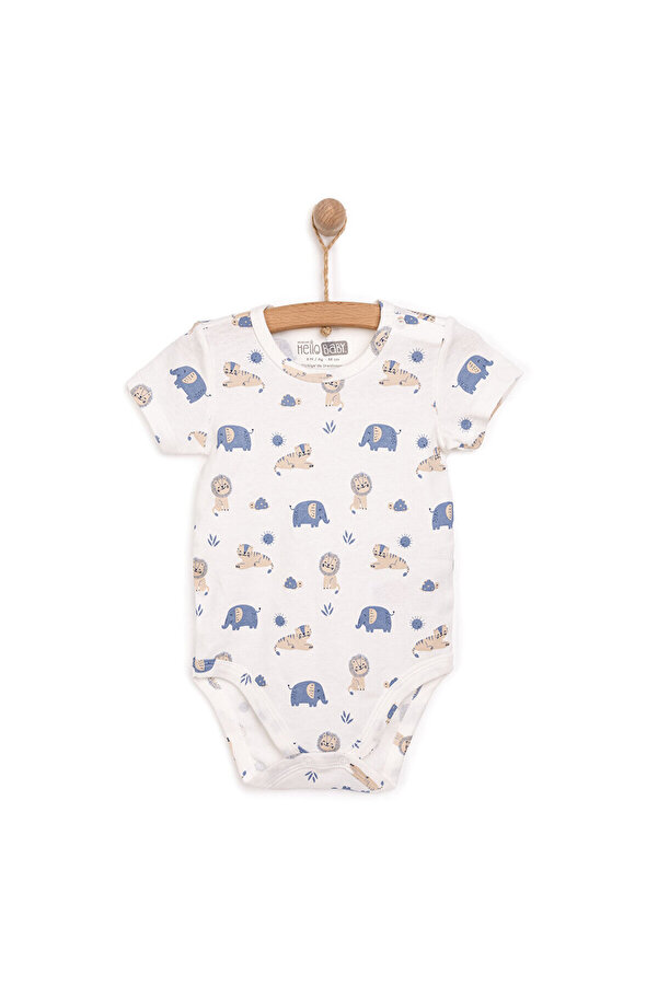 ebebek Hello Baby HelloBaby Hayvan Desenli Kısa Kol Body