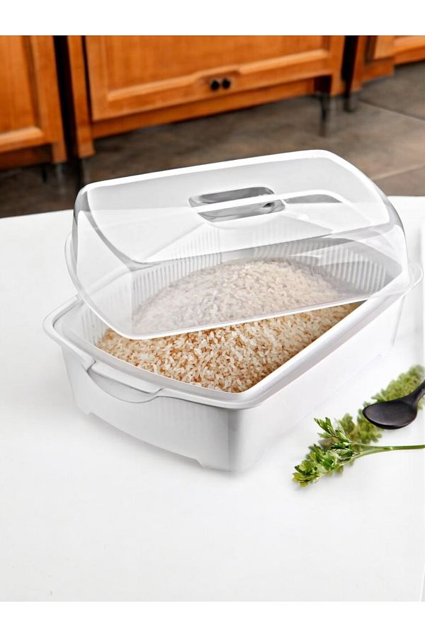 Nesto Home-Multi-Purpose Storage Container with Lid and Strainer 1