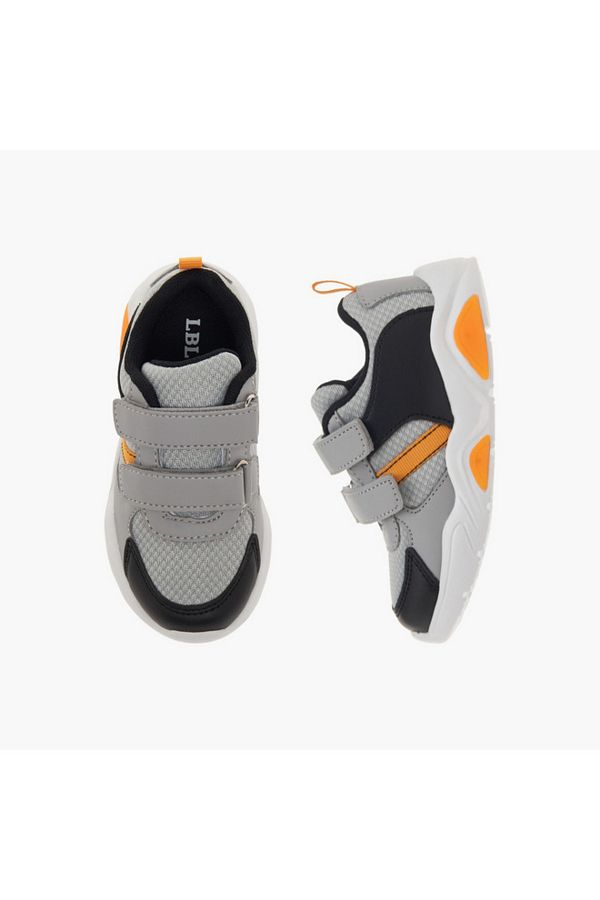LBL by Shoexpress-Panelled Sneakers with Hook and Loop Closure 1