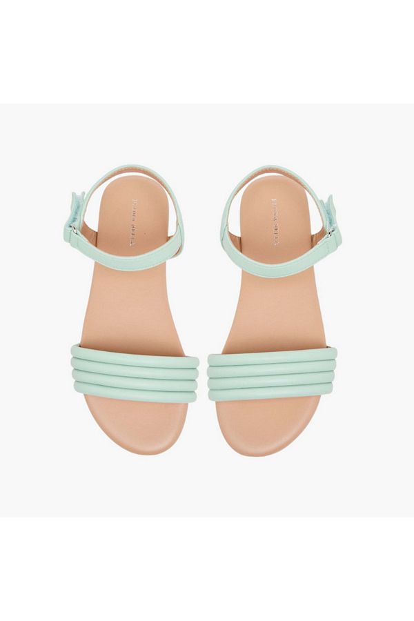 Flora Bella by Shoexpress-Flora Bella Strap Detail Sandals with Hook and Loop Closure 1