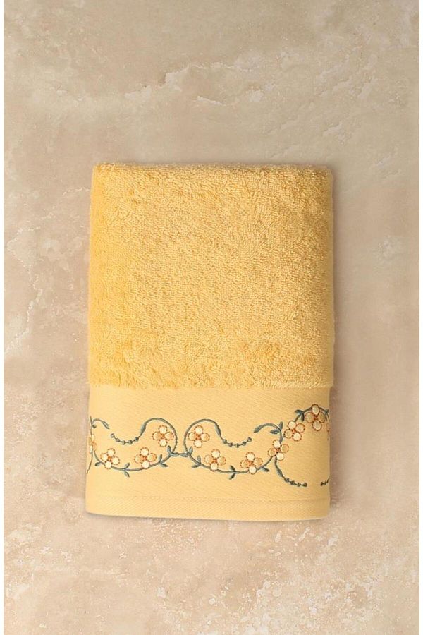 Ellia Soft-Cotton Embroidered Dowry - Luxury Face Towel 50X100 cm Soft, Absorbent, Quality Bathroom &amp;   Use 1