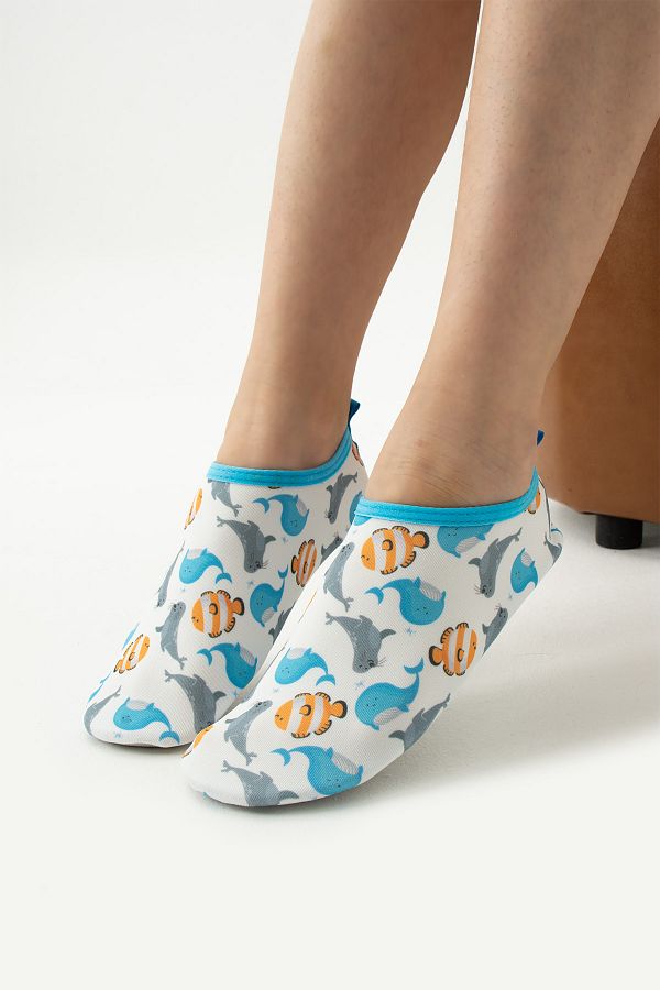 Funny Baby-Patterned Slide-Based Irritable Durable Sea and Pool Booties 1