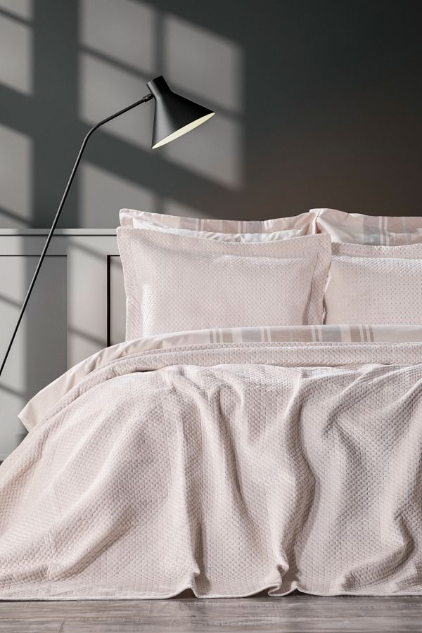 ZEBRA CASA-Scala Cream Double Bed Cover Set 1