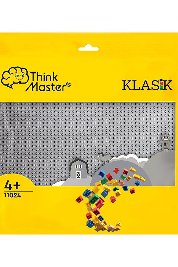 ThinkMaster 11024 Classic Gri Plaka (Zemin) - 11024 Classic Gri Alt Tabla (Zemin) 25cmx25cm