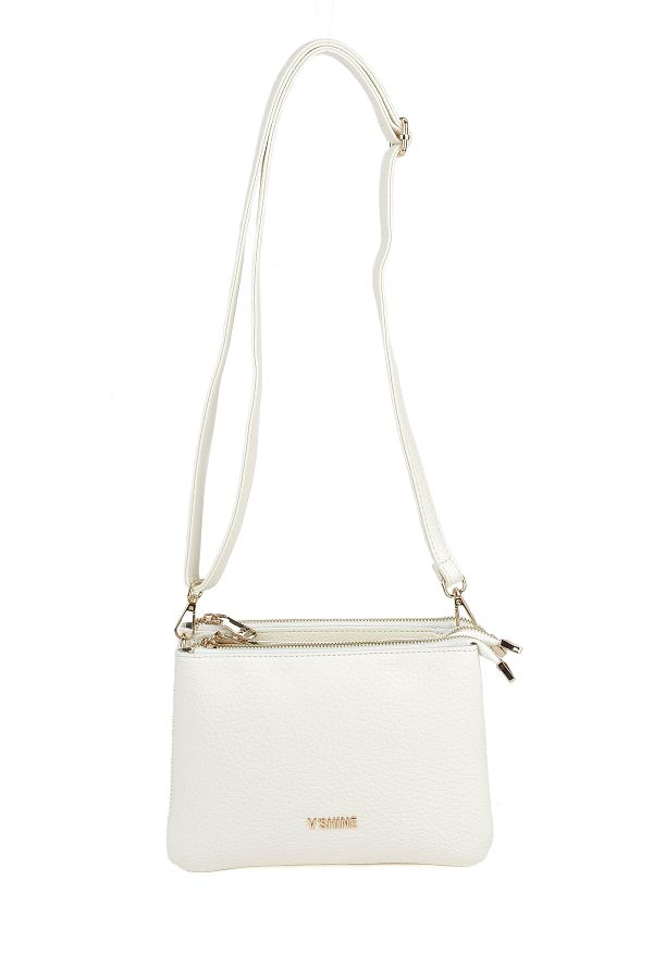 Ziya-Women's White Shoulder and Crossbody Bag 151979 Z3103 1