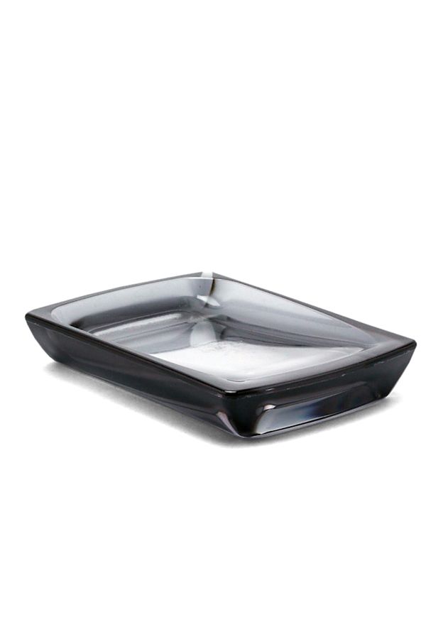 Prima Nova-Transparent Black Soap Dish Biga Solid 1