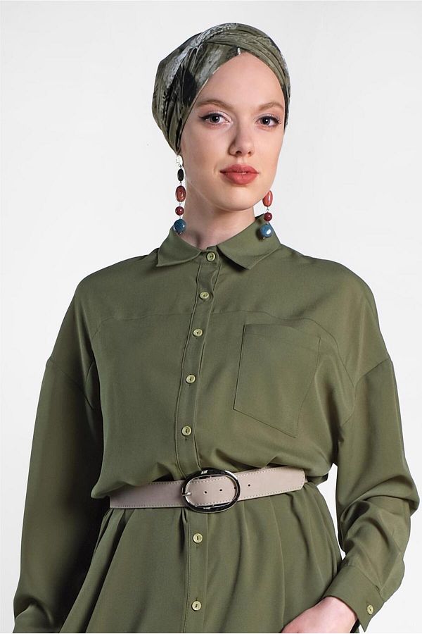 Alvina-Buttoned Tunic with Side Slips 4435 1