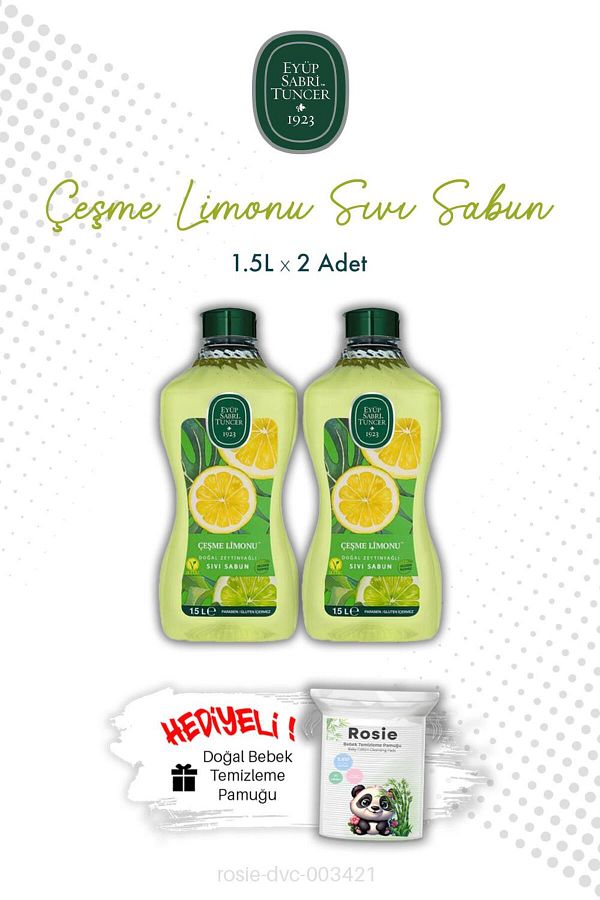 Eyüp Sabri Tuncer-Çeşme Lemon Eyüp Sabri Tuncer 1.5L Liquid Soap X2 and Rosie 1