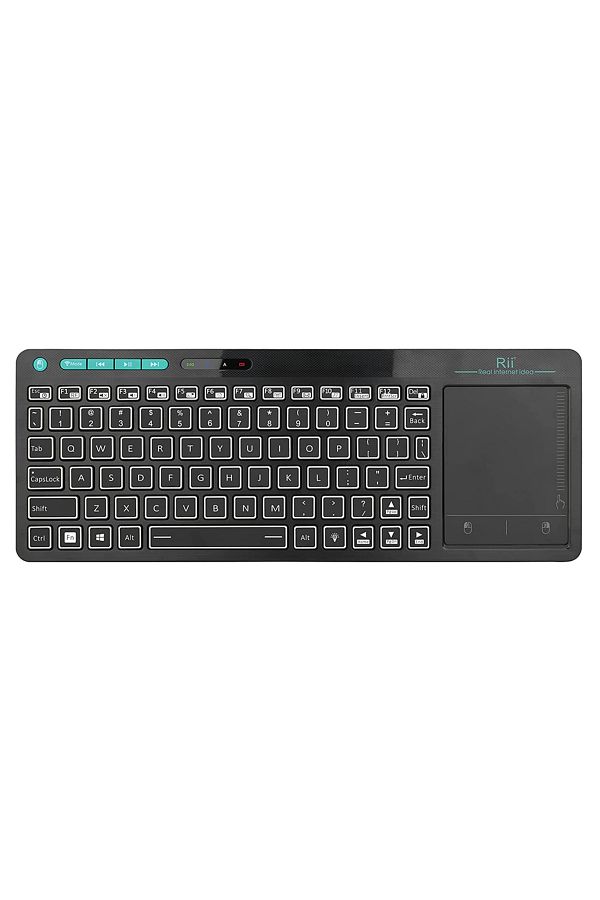 Choice-English Rii K18s Mini Bluetooth Wireless 2-led Color Backlit Multimedia Keyboard Mouse Rechargable K 1