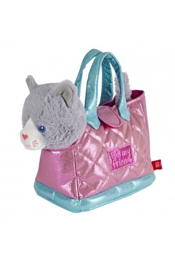 Perletti-Geantă glamour cu pluș detașabil, Perletti, model Pisicuța Coco, 20 cm, colecția Perletti Toys 1