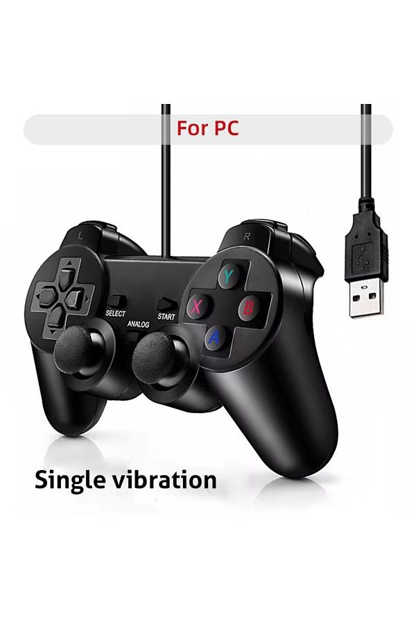 Choice-Black DATA FROG Vibration Joystick Wired USB PC Controller For PC Computer Laptop For WinXP/Win7/Win 1