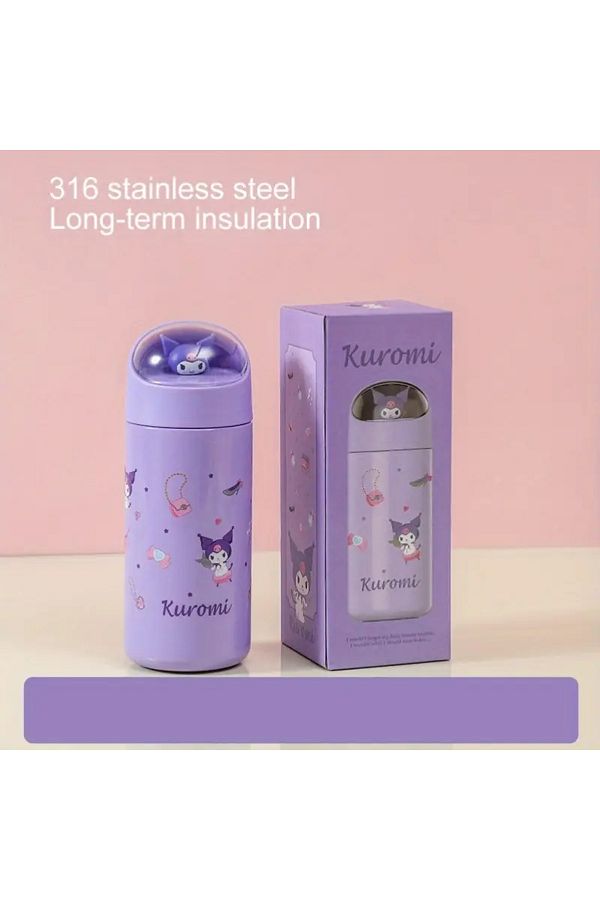 bundle island-Children's Thermos 350ml Stainless Steel Flask with Kuromi Figure 1