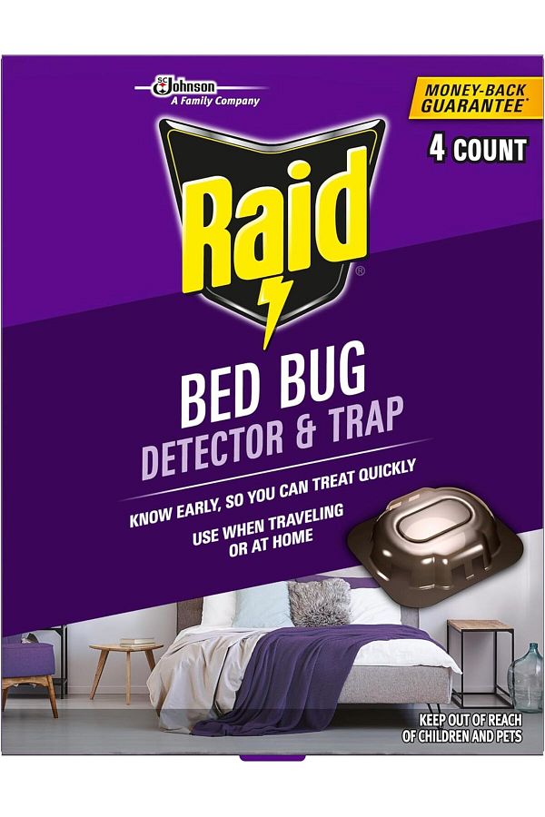 Raid-Bed Bug Detector and Trap, For Indoor Use, 4 Count 1
