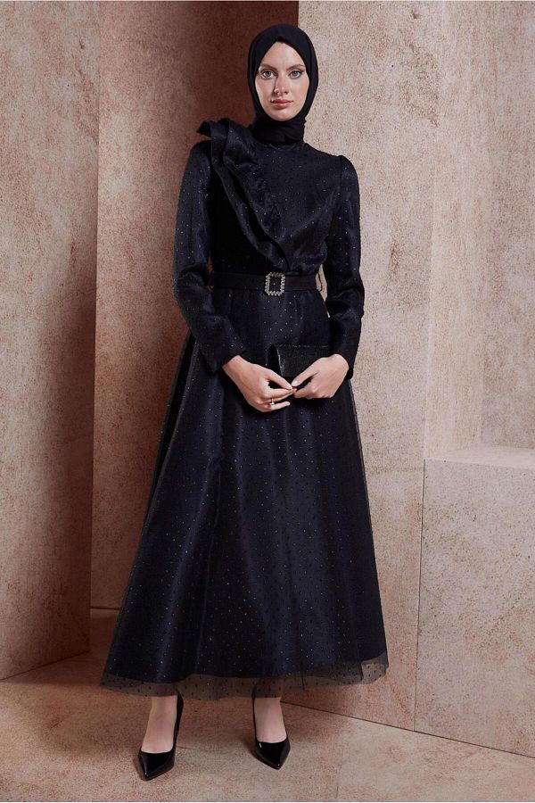 Alvina-50271 Model Rochie de Seara Modestă - Rochie cu Curea 1