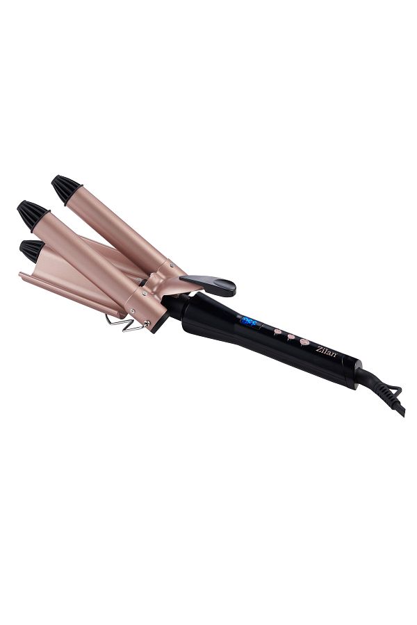 Zilan-Zilan ZLN9198 hair curler with 3 elements, 5 temperature settings, LED display, 128W 1