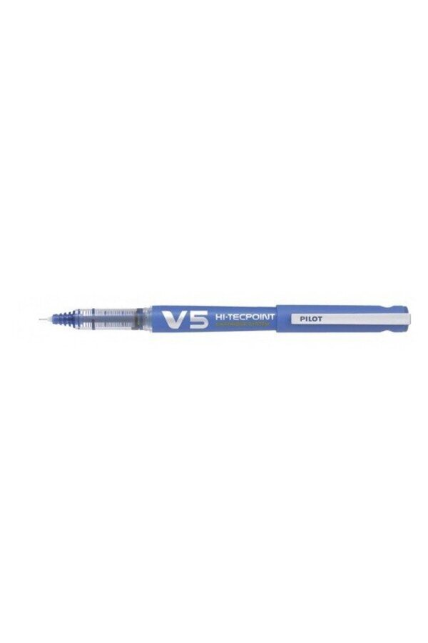 Pilot-Roller V5 Hi-Tecpoint Reincarcabil 0.5 Albastru 1