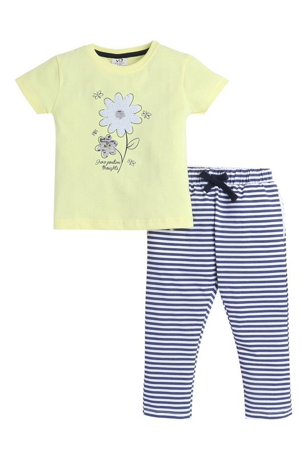 Victor and Jane-- Printed T-shirt and Pyjama Set 1