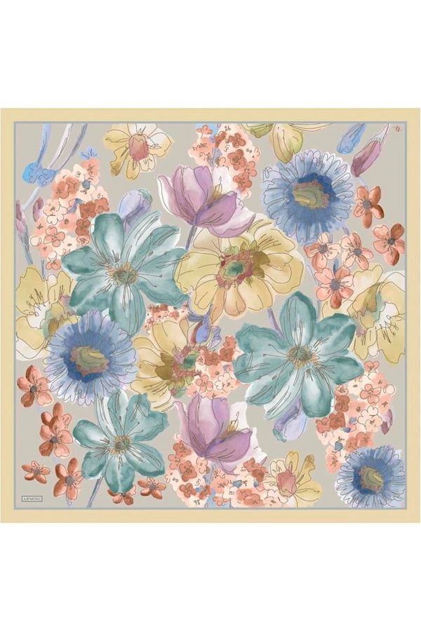 Armine-06 Eșarfă din mătase twill 9318d 1