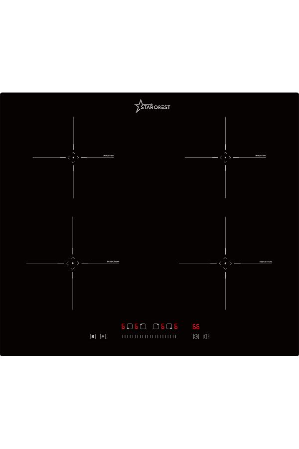 STARCREST-Built-in hob STARCREST SIH-6060, Induction, 4 Cooking Zones, Touch Control, Booster, Timer 1